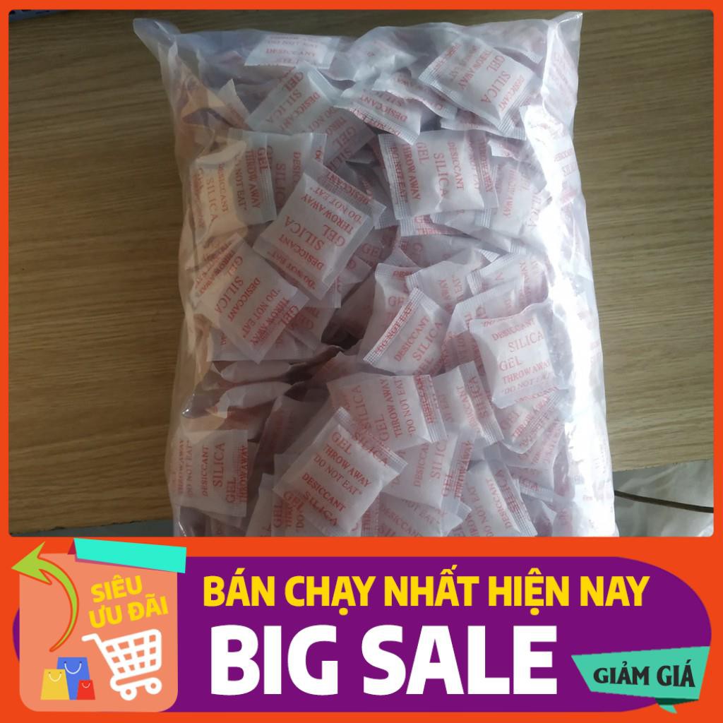 [NEW] Hạt Hút Ẩm Silicagel 1g Bịch 2kg (2000 Gói) sử dụng trong thực phẩm, quần áo, giày dép, khửi mùi hôi