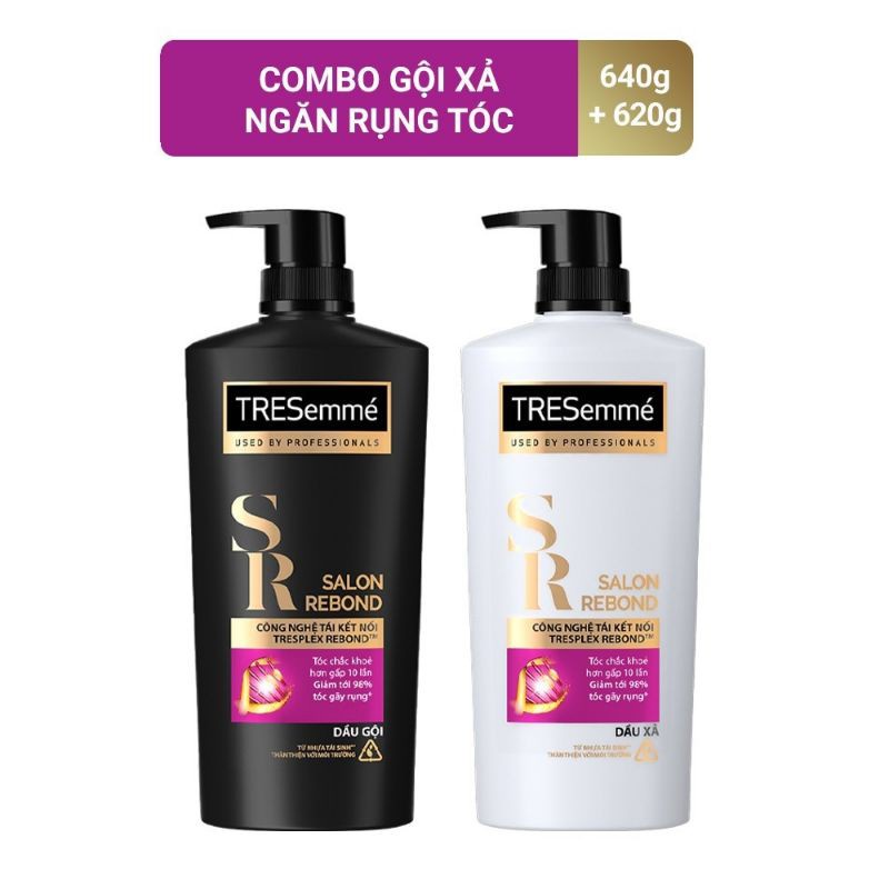 Dầu Gội TRESemme Salon Rebond Ngăn Ngừa Tóc Gãy Rụng 650gr