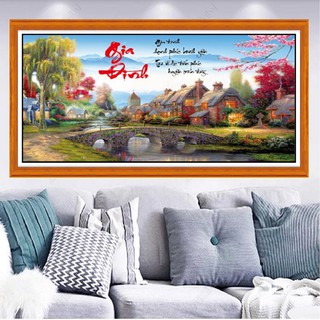 Tranh Đính Đá Gia Đình Kích Thước 110 x 61cm
