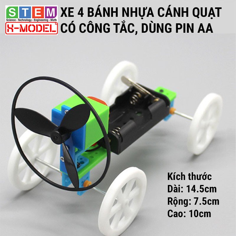 Đồ chơi sáng tạo STEM tự làm Xe ô tô đồ chơi nhựa mô tơ cánh quạt X-MODEL ST36 Đồ chơi tự làm DIY| Giáo dục STEM, STEAM