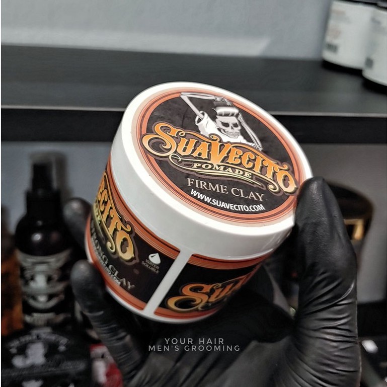 Sáp Pomade vuốt tóc Suavecito Strong Clay Pomade - 113g