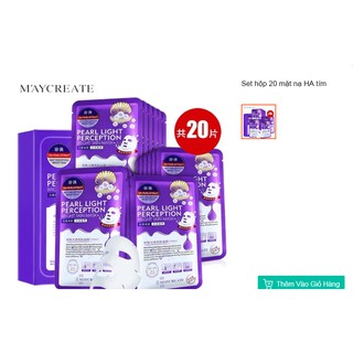 20 miếng Mặt nạ trung Quốc Nội địa-Hyaluronic Acid mask-(Màu Tím 20 miếng /1 hộp)