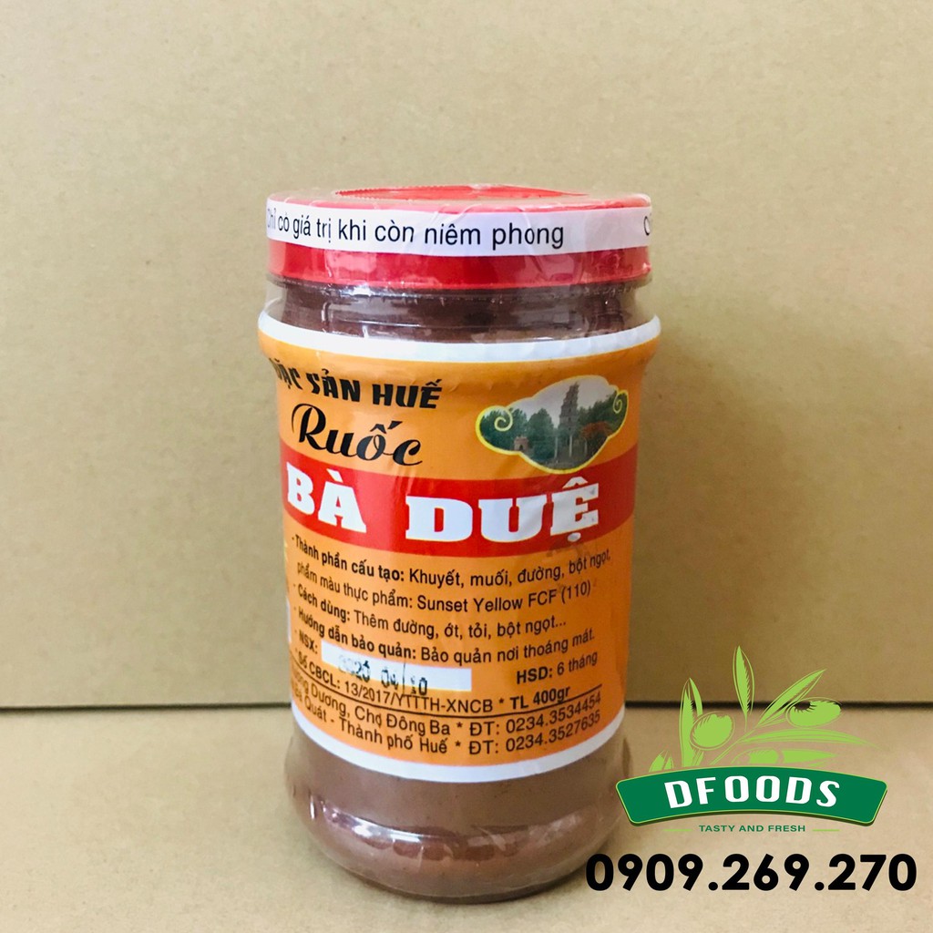 [Mã 267FMCGSALE giảm 8% đơn 500K] Mắm Ruốc Huế Bà Duệ 400g chính gốc | BigBuy360 - bigbuy360.vn