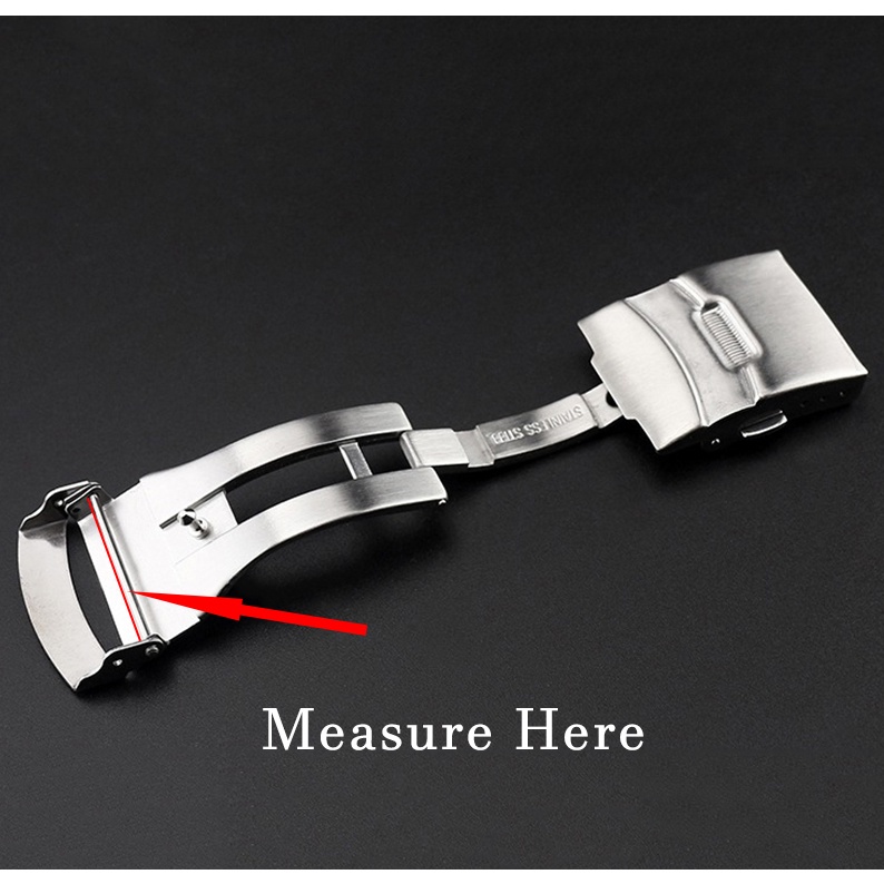 Khóa Gài Bằng Thép Không Gỉ 304 Cho Đồng Hồ Đeo Tay Seiko 18mm 20mm 22mm 24mm