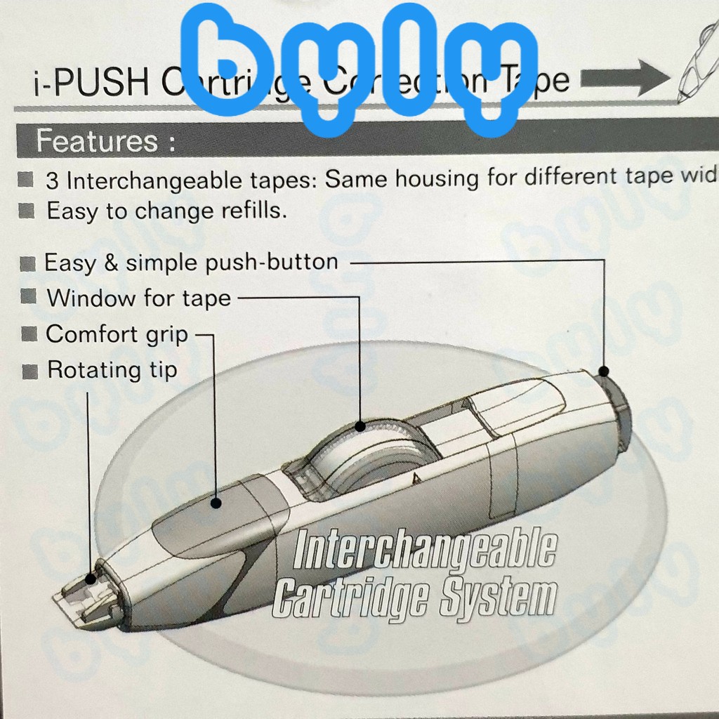 Bút xóa kéo bấm I-Push SDI - CT-305 - CT-305R thay ruột đơn giản, sản phẩm chất lượng cao