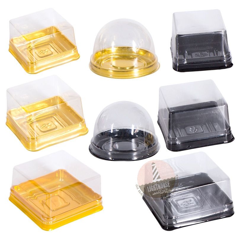 Hộp Nhựa Pet vuông đựng bánh trung thu 3 size