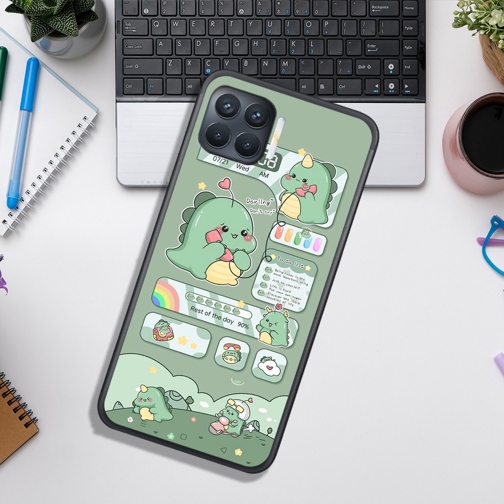 Ốp Lưng OPPO A 73 - A93  , In Hình Khủng Long Đáng Yêu.