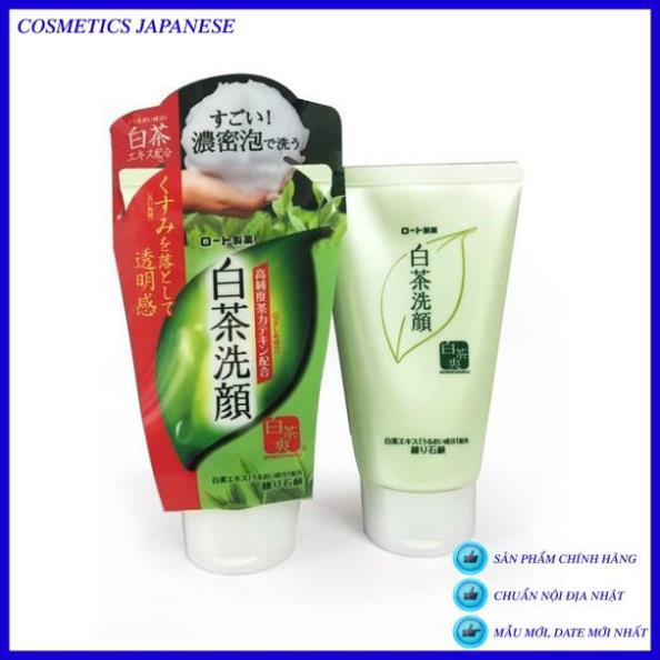 Sữa Rửa Mặt Trà Xanh Rohto Shirochasou Green Tea Foam 120g Hàng Nhật Nội Địa