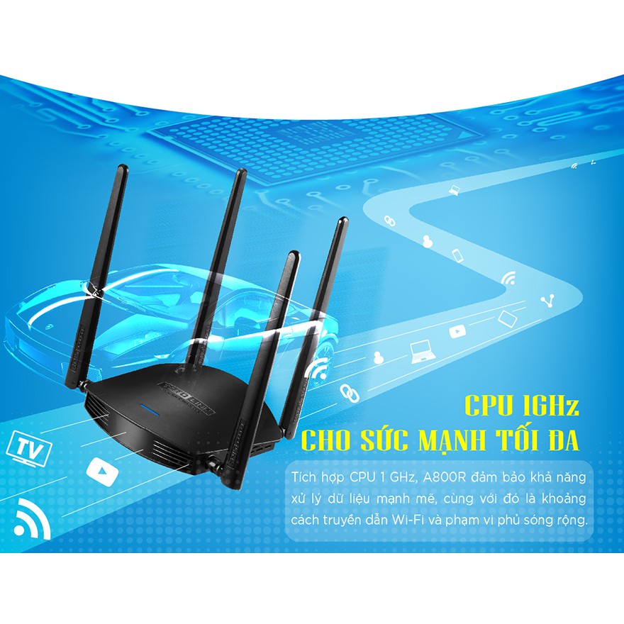 [FREESHIP 99K]_Router/ Bộ định tuyến ToToLink A800R | BigBuy360 - bigbuy360.vn