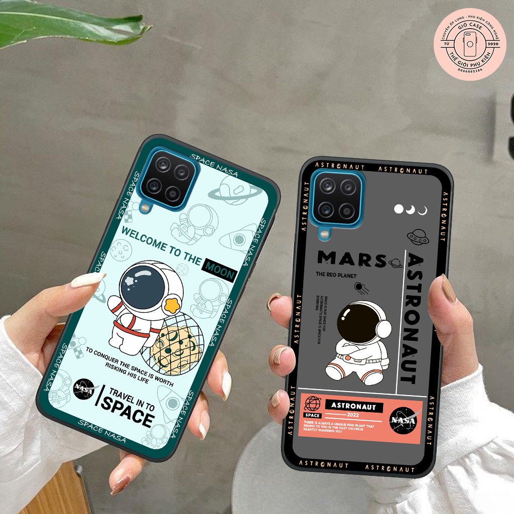 Ốp lưng Samsung A12 - M12 - A22 4G - M22 4G vũ trụ astronaut phiên bản mới, ốp bảo vệ điện thoại giá rẻ, thời trang