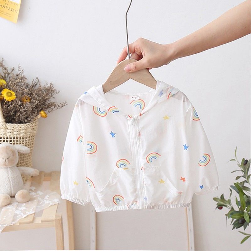 Áo Khoác Chống Nắng Tia Cực Tím Thoáng Khí Phong Cách Nhật Bản Hàn Quốc Thời Trang Mùa Hè Hàng Mới Dành Cho Bé Gái 2022