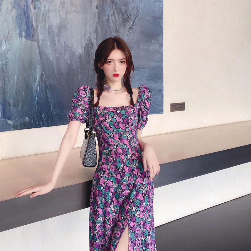Đầm Tay Phồng Thiết Kế Mới Thời Trang Mùa Hè Theo Phong Cách Hàn Quốc Cho Nữ