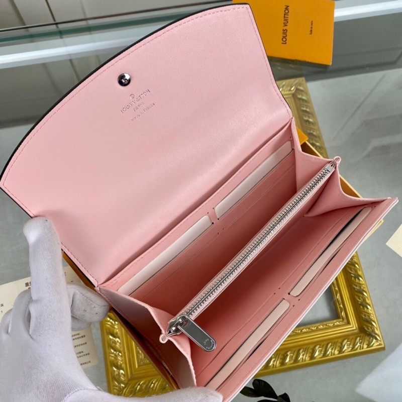 Ví dài cầm tay khuy bấm thời trang cho nữ Louis Vuitton LV Mahina da thật cao cấp
