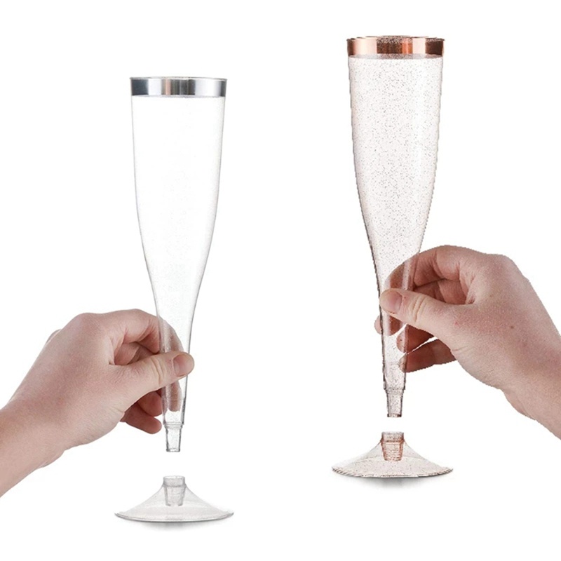 Set 30 Ly Uống Rượu Sâm Panh Bằng Nhựa Trong Suốt Chống Vỡ Có Thể Tái Chế # 2