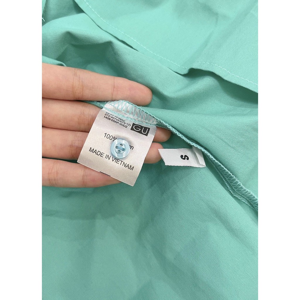 Áo sơ mi nữ xanh mint