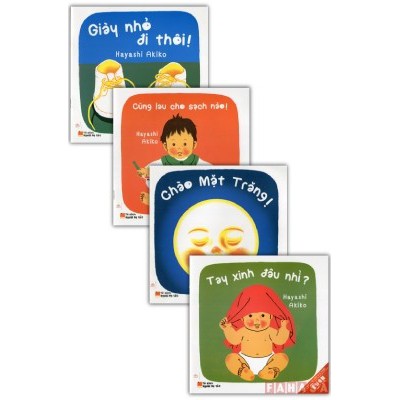 Sách - Combo 4 cuốn Ehon Nhật Bản Dành Cho Trẻ Từ 0 - 3 Tuổi