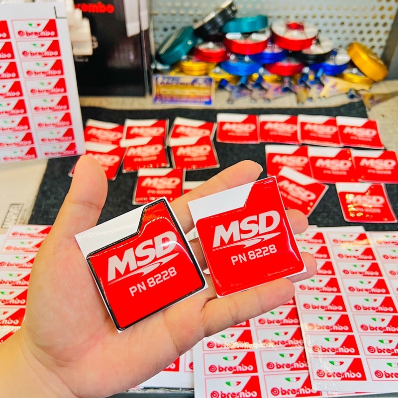 Tem Logo Nổi 3D Msd dán nhiều vị trí ✌🇻🇳
