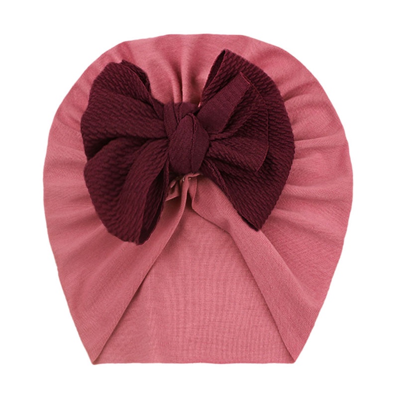 Mũ Turban Mềm Thắt Nơ Thời Trang Xuân Hè Cho Bé Gái Sơ Sinh