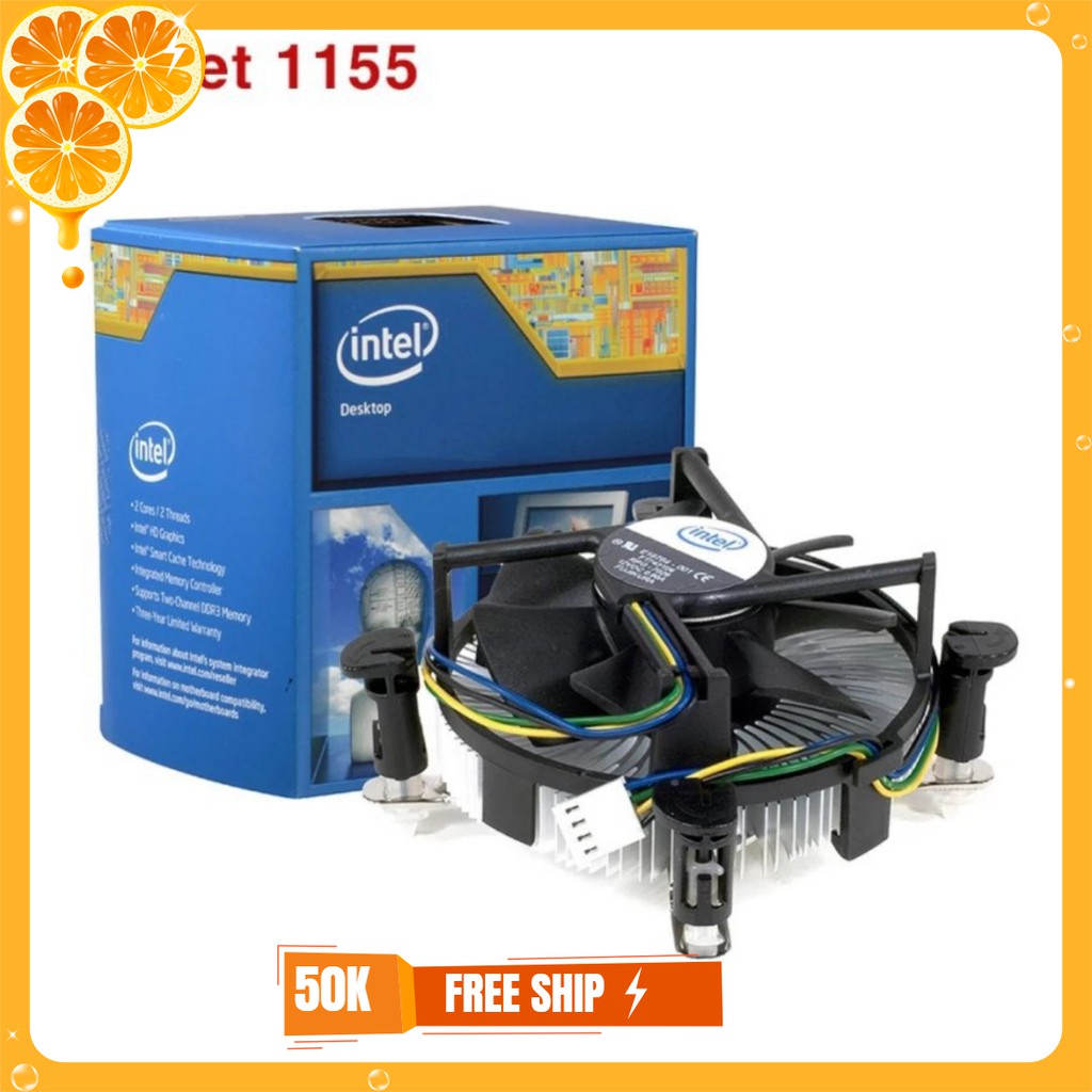 Quạt chip fan box Intel chạy socket 775/1155