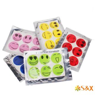 6 miếng dán chống muỗi hình mặt cười