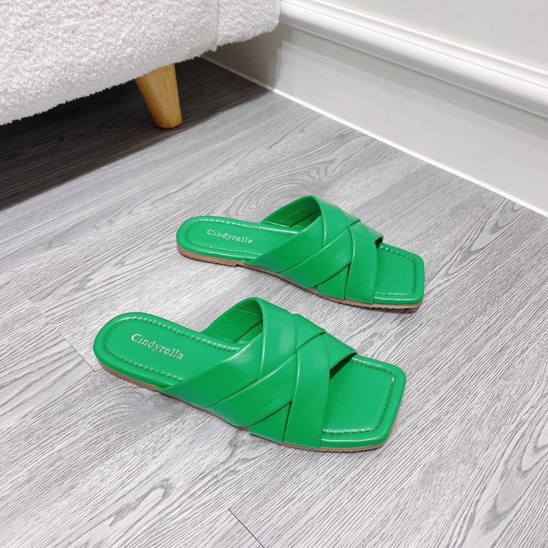 Dép nữ bản chéo full màu siêu xinh chất da mềm cao cấp êm chân - Chị Chảnh Store