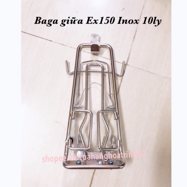 BAGA GIỮA  EXCITER 135-150 INOX 10LY