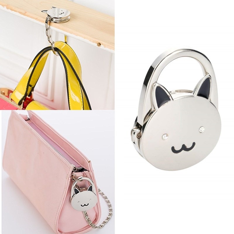 Purse Bag Cat Style Foldable Hanger Handbag Table Hook Holder