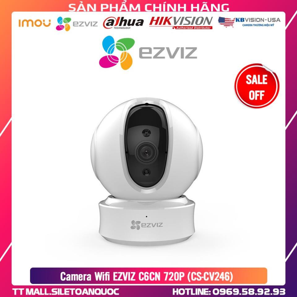 Sale[50%] [GIÁ TỐT NHẤT] Camera Wifi Thông Minh EZVIZ C6CN 720P - Chính Hãng Bảo Hành 2 Năm