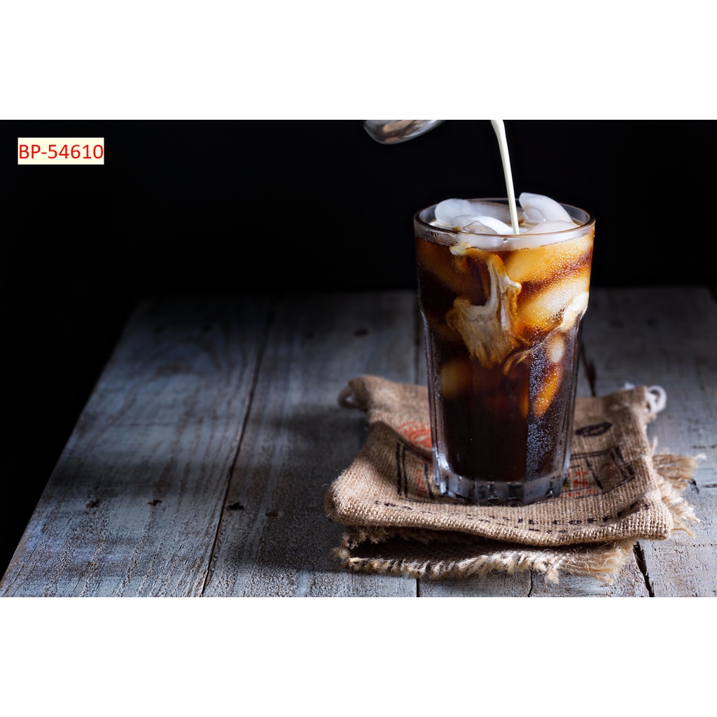 Tranh dán tường Quán Cafe, Trà Sữa, Trang Trí Cửa Hàng 3D khổ lớn