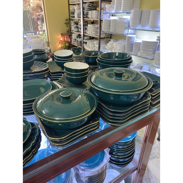 Âu Cơm Sứ Bát Tràng Thố Sứ Đựng Canh Cơm Bát Tô Có Nắp