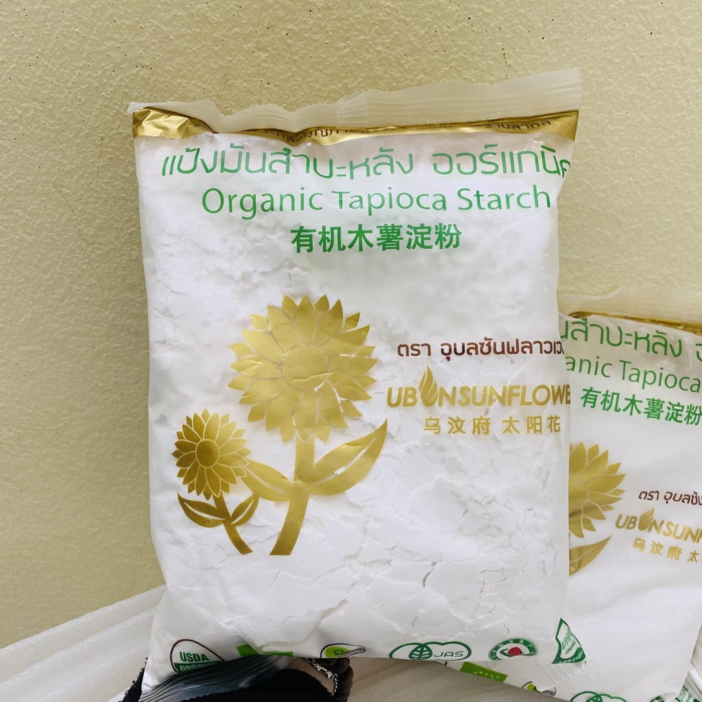 (Date 2023) Tinh bột năng hữu cơ Ubon Thái Lan cho bé ăn dặm (có gói lẻ 100g)