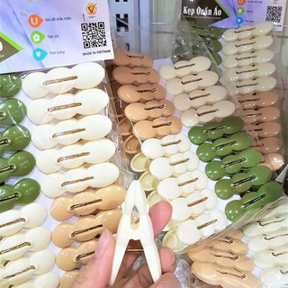 Vỉ 20 chiếc kẹp củ lạc- Kẹp giữ quần áo-KCL
