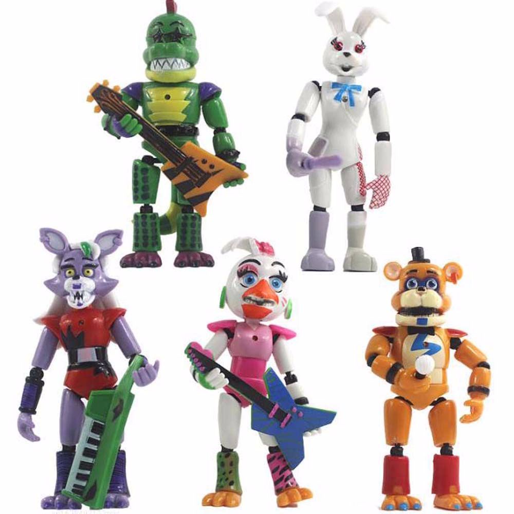 Bộ 5 mô hình nhân vật trong Five Nights At Freddy's