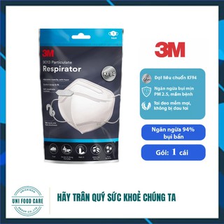 Khẩu trang 3M Trắng 9013 KF94 - đạt chuẩn KF94, Ngăn ngừa bụi mịn PM2.5
