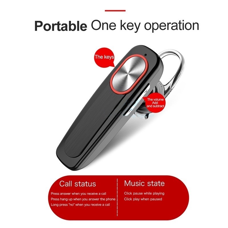 Tai Nghe Bluetooth Không Dây L9 Mới Tai Nghe Siêu Dài Chống Nước Treo Tai.