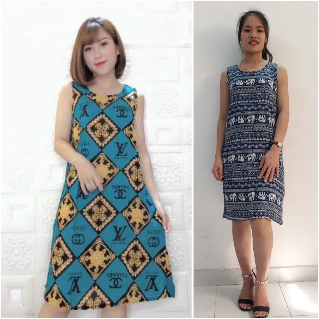 [40-55kg]Đầm suông sát nách- size 1