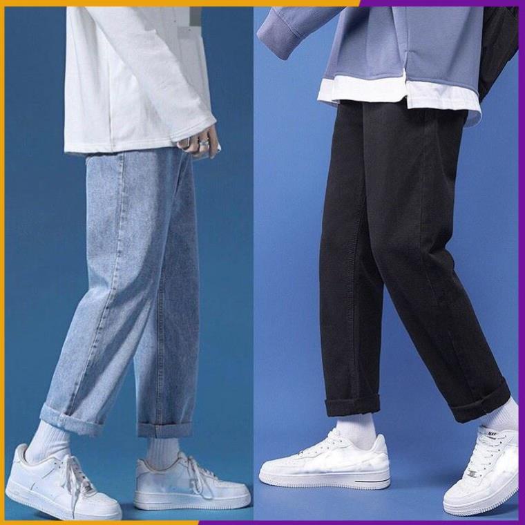 Quần jeans Baggy rộng , Quần jean trơn ống suông, rộng nam (Q4 ) cam kết Giặt không phai màu - HÀNG CAO CẤP LOẠI 1 - HÀN