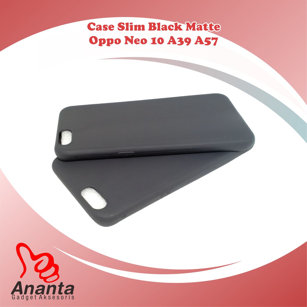 Slim Fit Black Mate Matte Oppo A57 A39 Neo 10