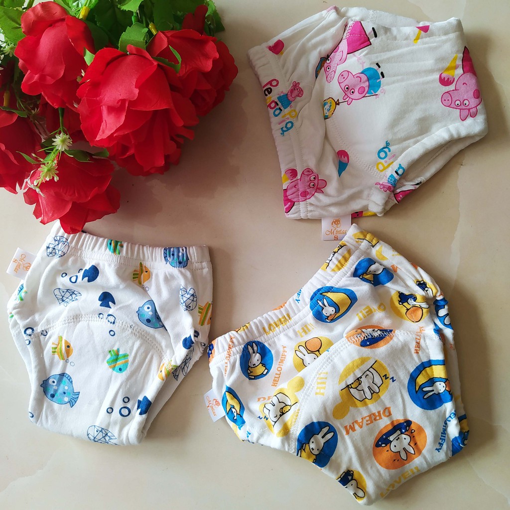 Quần bỏ bỉm 6 lớp cho bé từ 5-17kg Size S / M / L