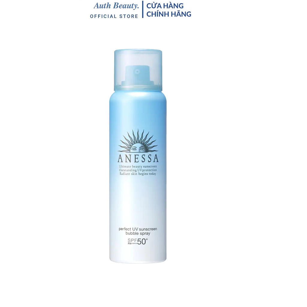 Xịt Chống Nắng Dạng Bọt Toàn Thân Anessa Perfect UV Sunscreen Bubble Spray A SPF50+/PA++++ 60g