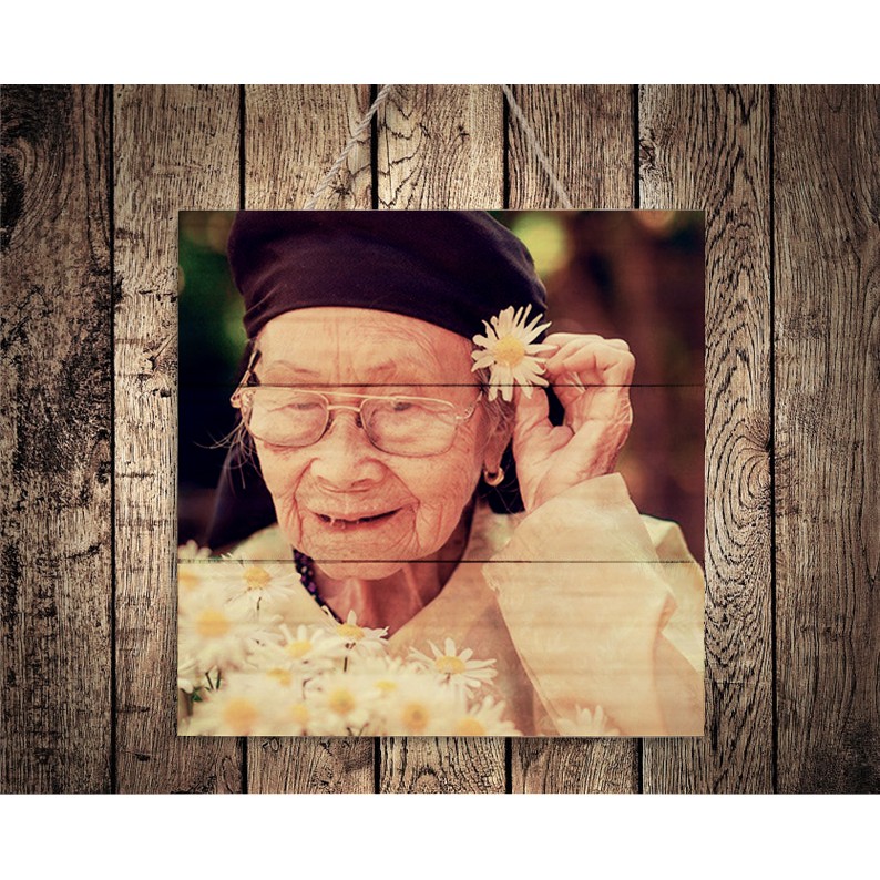 Quà tặng cho cha, ông nội, quà tặng cho nam giới bằng pallet gỗ sáng tạo , hình ảnh và nội dung theo yêu cầu