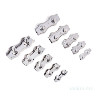 2 Kẹp cố định dây cáp bằng thép không gỉ 2mm 3mm 4mm 5mm 6mm tiện dụng