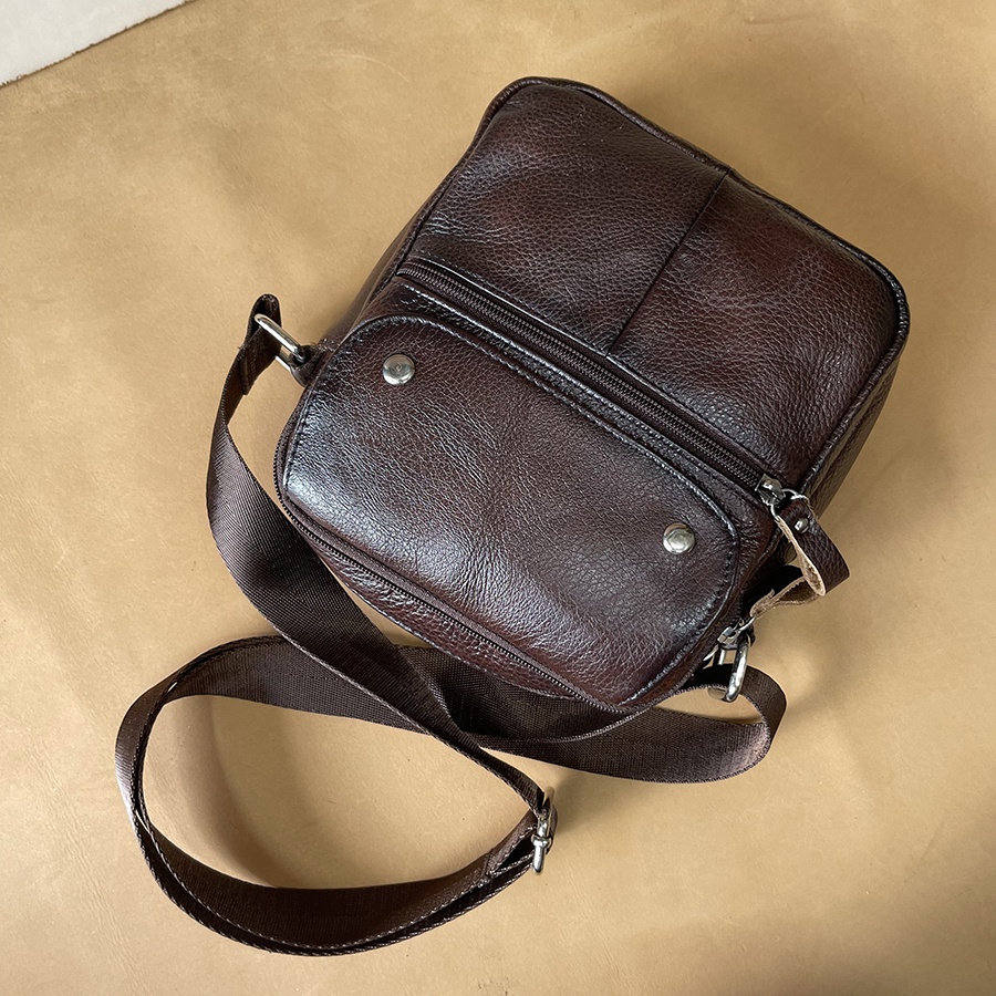 Túi Đeo Chéo, Túi Đeo Vai Da Bò Thật Cao Cấp CB07 Bảo Hành Da 3 Năm