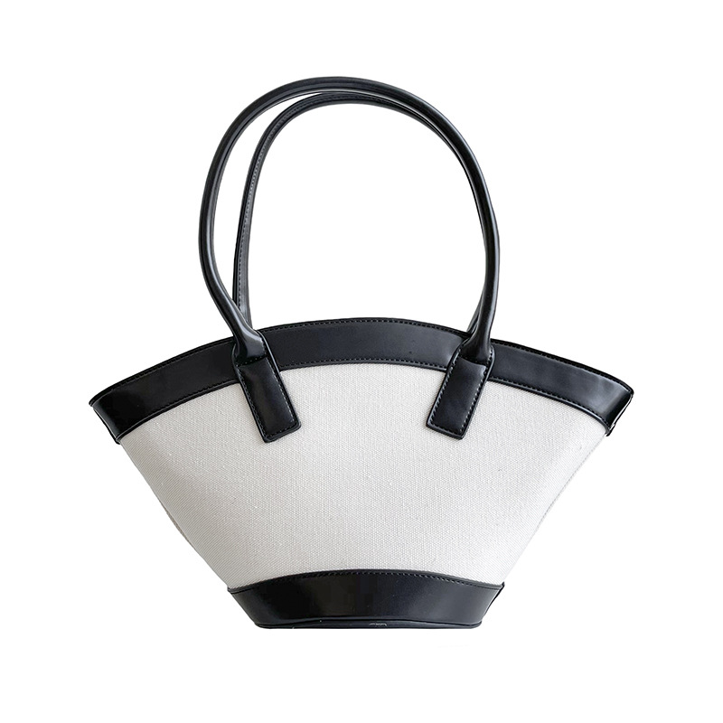 Túi xô IELGY đeo vai bằng vải bạt thiết kế khâu có khóa kéo sức chứa lớn thời trang thịnh hành cho nữ