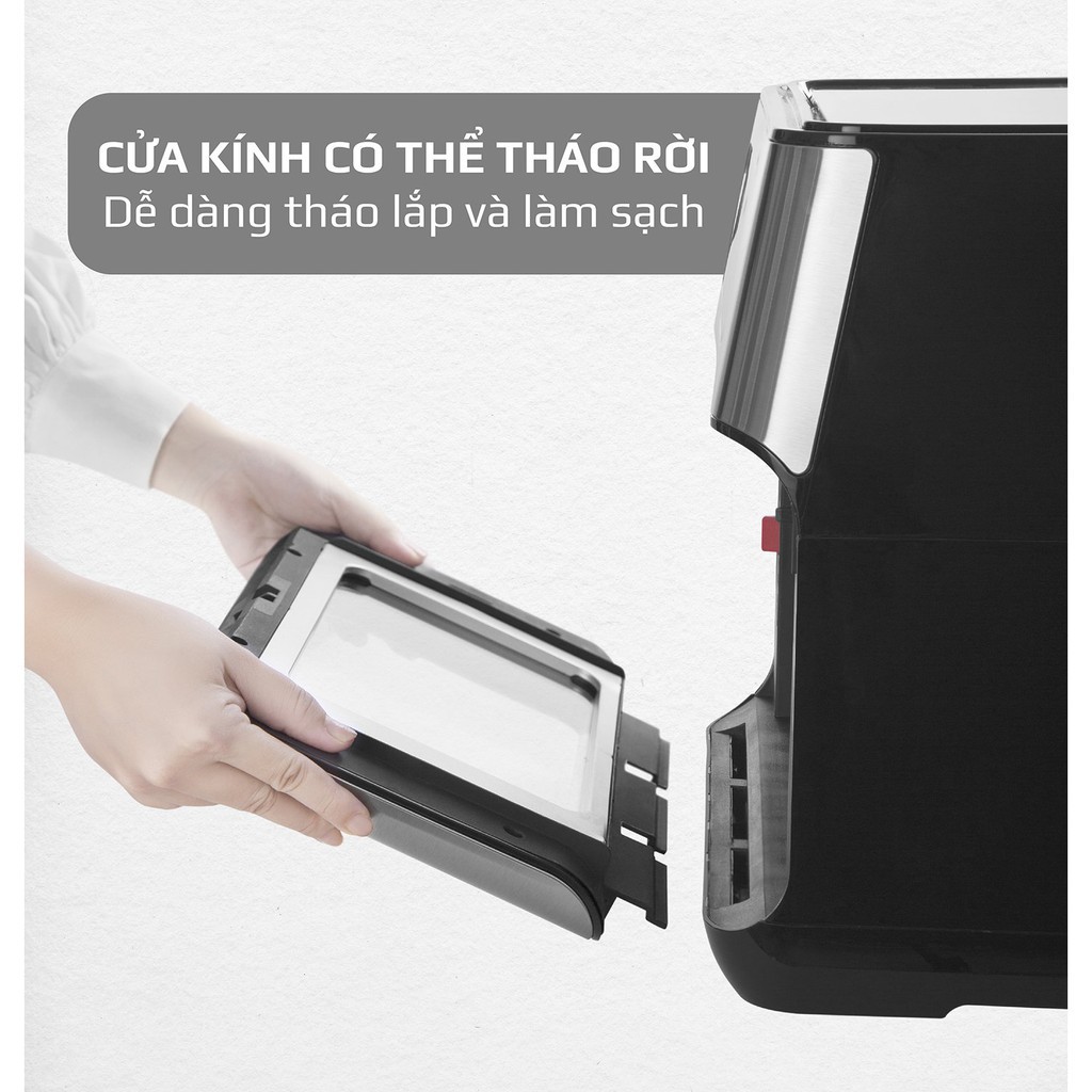 Nồi Chiên Không Dầu OLIVO AF12 Chính hãng - Thương hiệu Mỹ - Nồi Chiên Olivo 12L BH 24 Tháng