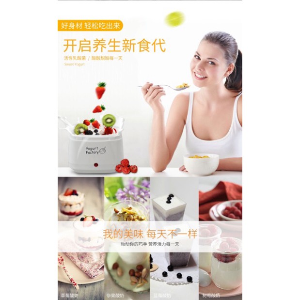 Máy làm sữa chua Nhật Bản Yogurt Maker 3 nút điều chỉnh, máy ủ sữa chua Nhật Bản.