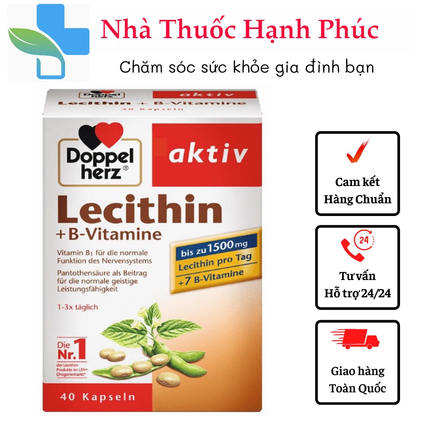 Sản phẩm Mầm đậu nành Lecithin Doppel Herz hàng nội địa Đức