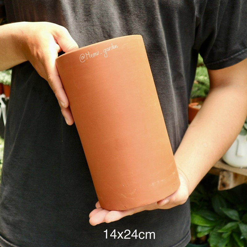 Chậu đất nung Trụ cao | Chậu trồng cây, sen đá, xương rồng