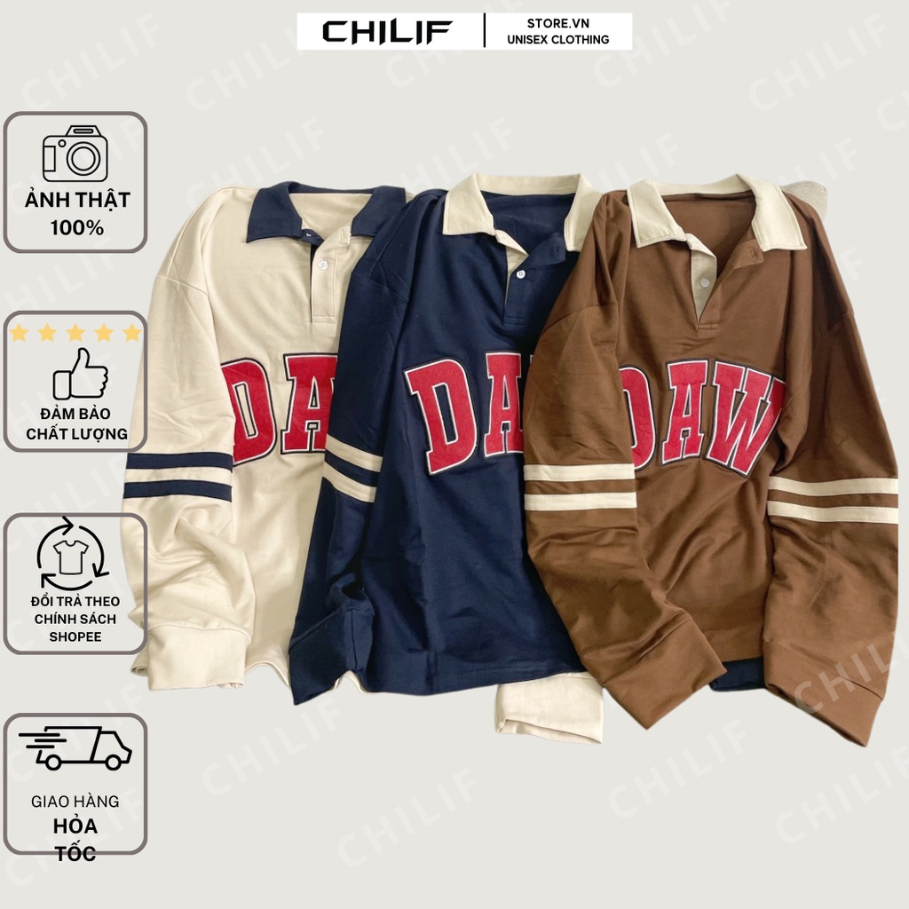 Áo Sweater nỉ thêu chữ, chất dày dặn form Unisex ❤Freeship