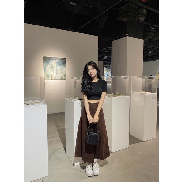 GOÛT DE JUN - Chân váy jeans dài nữ - Cody Jean Skirt